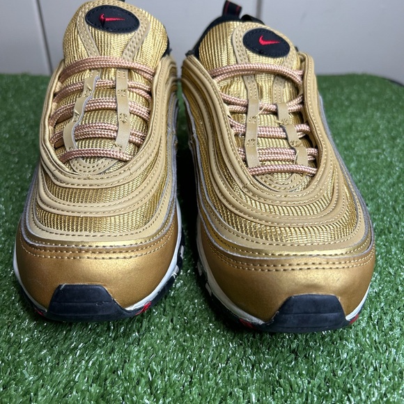 Size 8W- Nike Air Max 97 'Metallic Gold' Women’s Very Clean Gold Core - Picture 5 of 7